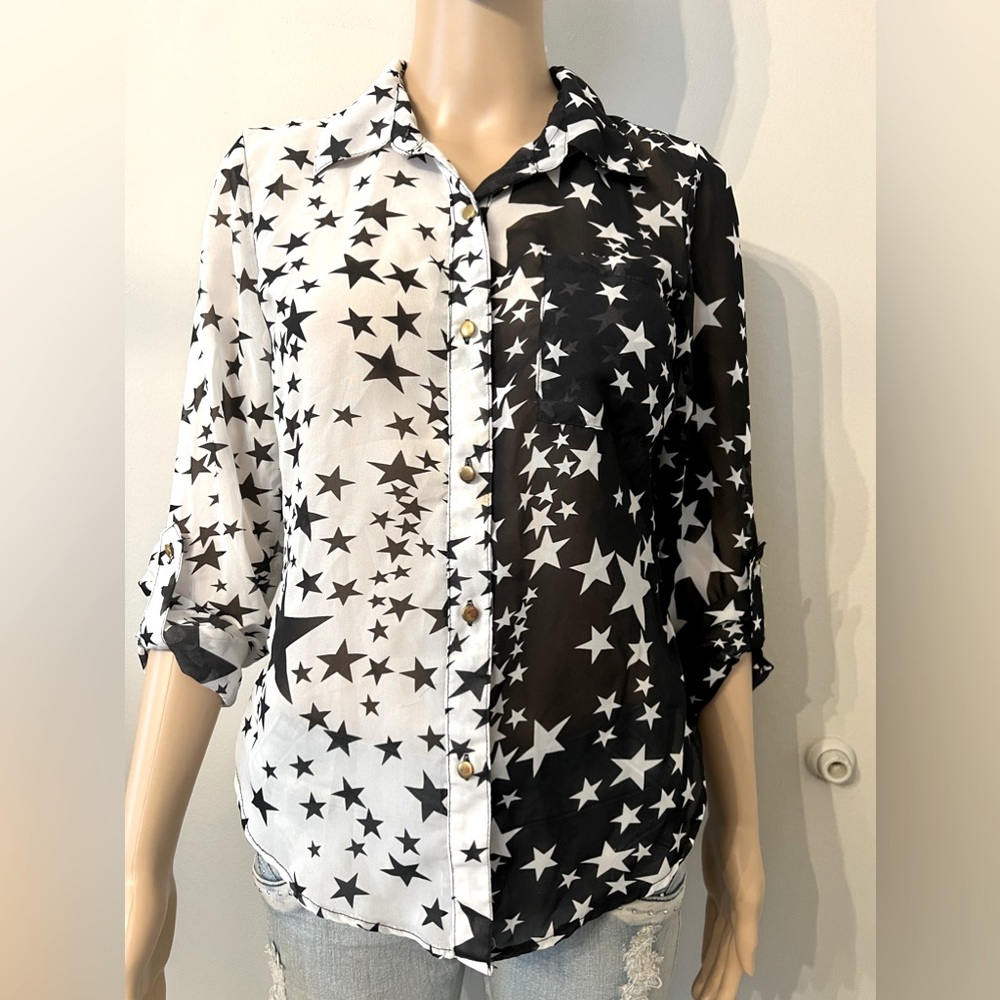 Cotton Express long sleeve button down shirt.